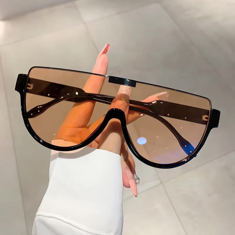 Eclipse Vintage Big Square Metal Sunglasses