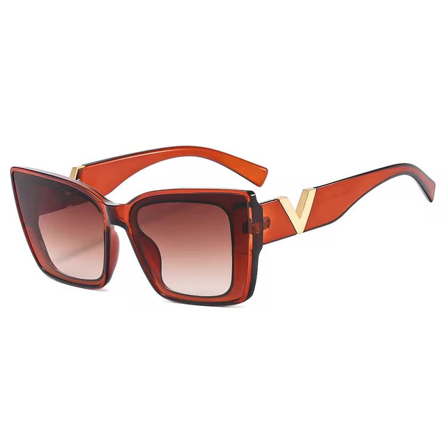 Diva Cat Eye Oversized Sunglasses