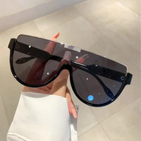 Eclipse Vintage Big Square Metal Sunglasses