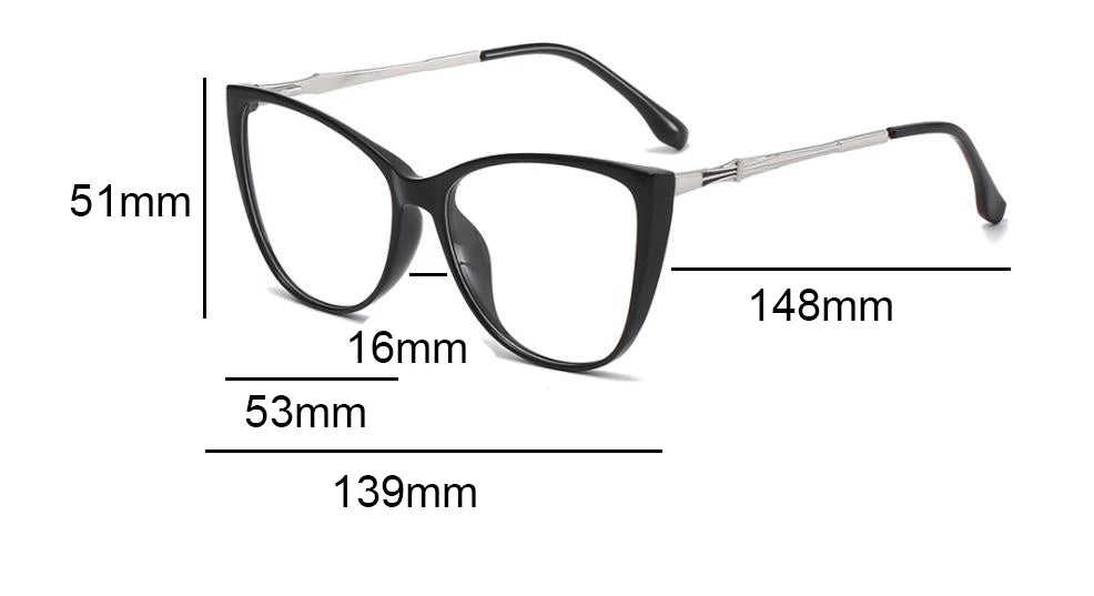 Vera Vintage Gradient Cat Eye Glasses