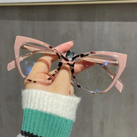 Bella Pink Leopard Cat Eye Glasses