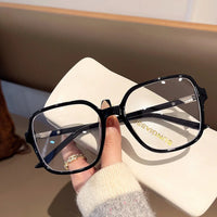 Zara Leopard Oversized Square Myopia Glasses